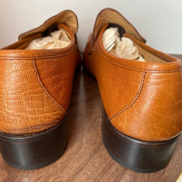 Duca Italian Men's Designer Shoes Brown Leather Loafers - 8.5 - Picture 4 of 8
